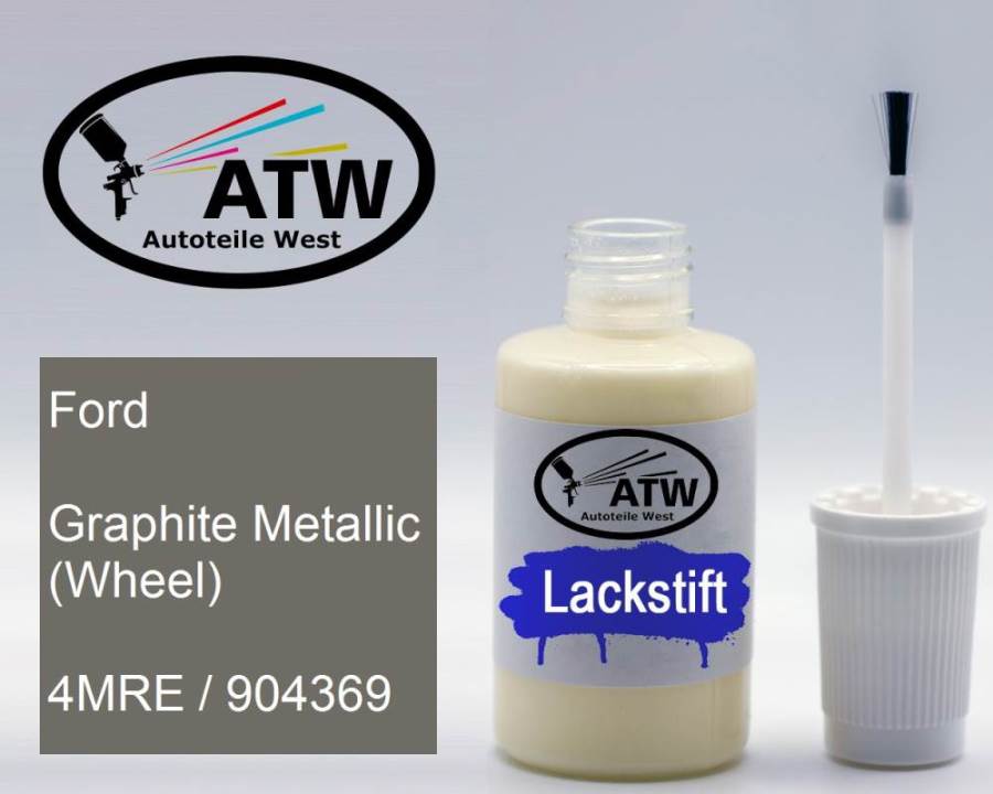 Ford, Graphite Metallic (Wheel), 4MRE / 904369: 20ml Lackstift, von ATW Autoteile West.